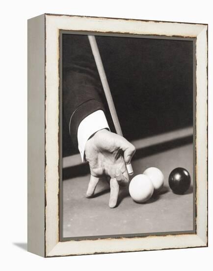 Billiards World Champion Willie Hoppe's Hand Was Insured for $100,000-null-Framed Stretched Canvas