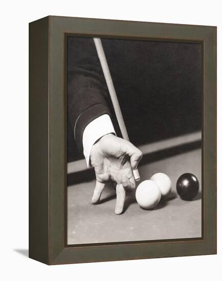 Billiards World Champion Willie Hoppe's Hand Was Insured for $100,000-null-Framed Stretched Canvas