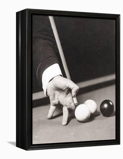 Billiards World Champion Willie Hoppe's Hand Was Insured for $100,000-null-Framed Stretched Canvas