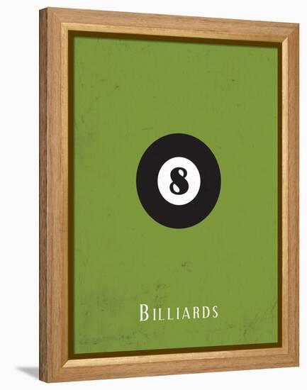 Billiards-null-Framed Stretched Canvas