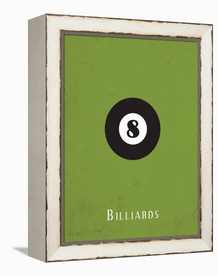 Billiards-null-Framed Stretched Canvas