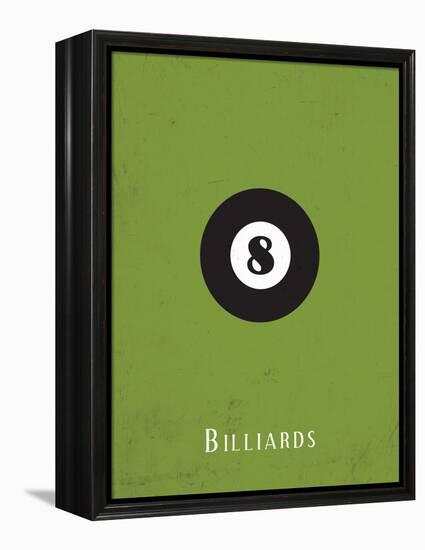 Billiards-null-Framed Stretched Canvas