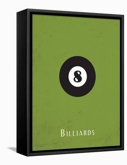 Billiards-null-Framed Stretched Canvas