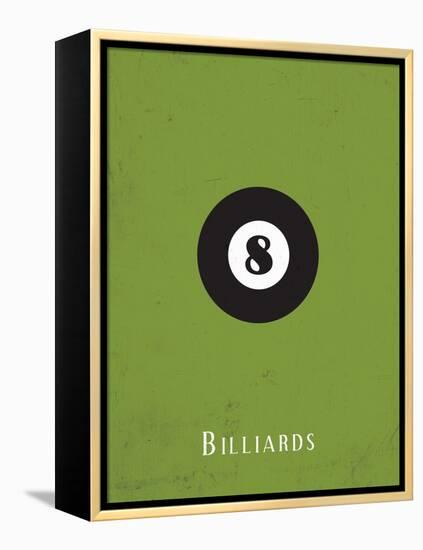 Billiards-null-Framed Stretched Canvas