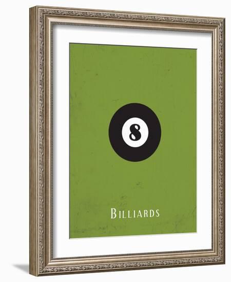 Billiards-null-Framed Premium Giclee Print