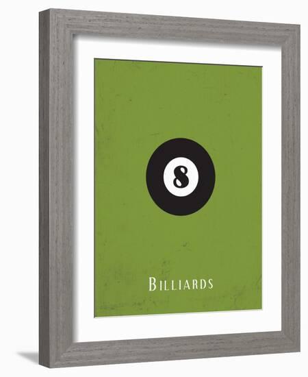 Billiards-null-Framed Premium Giclee Print