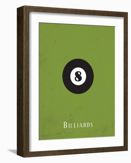 Billiards-null-Framed Premium Giclee Print