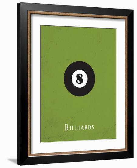 Billiards-null-Framed Premium Giclee Print