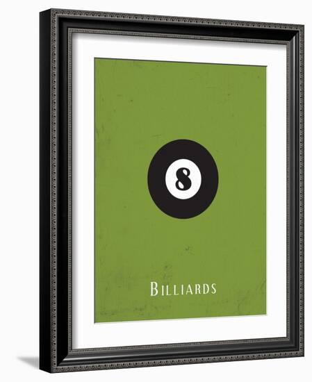 Billiards-null-Framed Premium Giclee Print