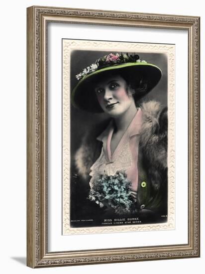 Billie Burke (1886-197), American Actress, Early 20th Century-J Beagles & Co-Framed Giclee Print
