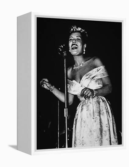 Billie Holiday (1915-59) (B/W Photo)-American Photographer-Framed Premier Image Canvas