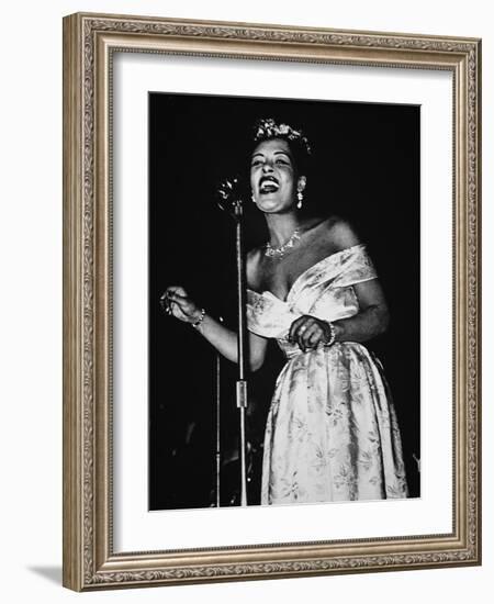 Billie Holiday (1915-59) (B/W Photo)-American Photographer-Framed Giclee Print