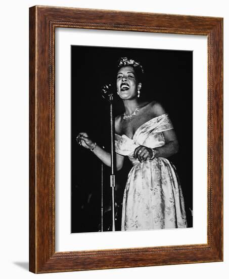 Billie Holiday (1915-59) (B/W Photo)-American Photographer-Framed Giclee Print