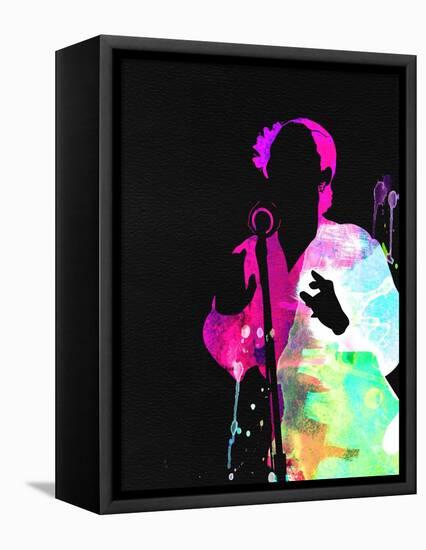 Billie Holiday Watercolor-Lana Feldman-Framed Stretched Canvas