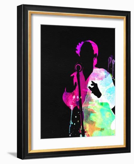 Billie Holiday Watercolor-Lana Feldman-Framed Art Print