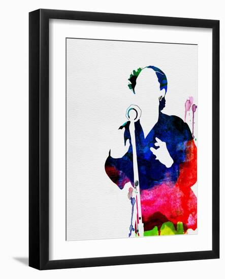 Billie Holiday Watercolor-Lana Feldman-Framed Art Print