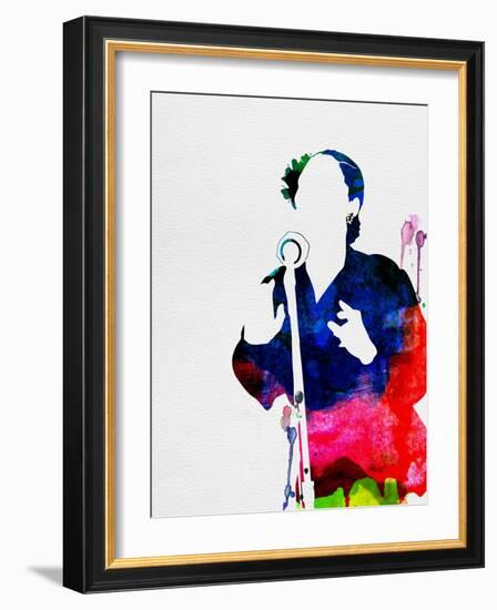 Billie Holiday Watercolor-Lana Feldman-Framed Art Print