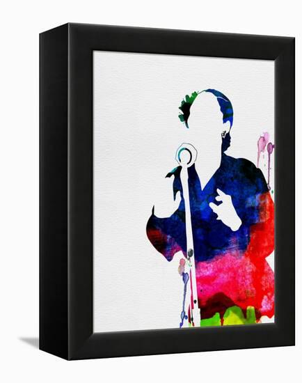 Billie Holiday Watercolor-Lana Feldman-Framed Stretched Canvas