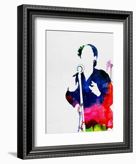 Billie Holiday Watercolor-Lana Feldman-Framed Premium Giclee Print