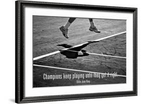 Billie Jean King Champions Quote-null-Framed Photo