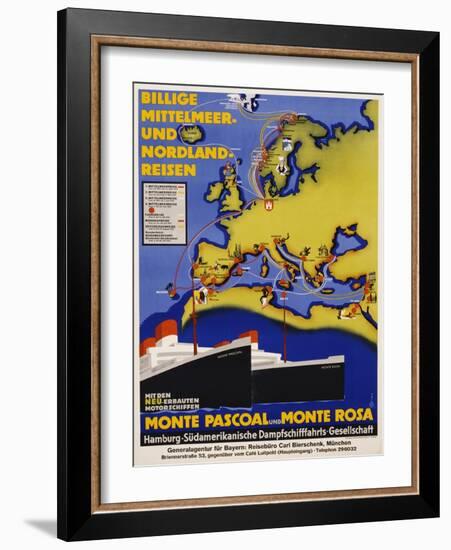 Billige Mittelmeer Und Nordland-Reisen Poster-null-Framed Giclee Print