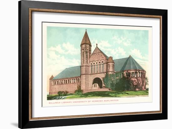 Billings Library, University of Vermont, Burlington, Vermont-null-Framed Art Print