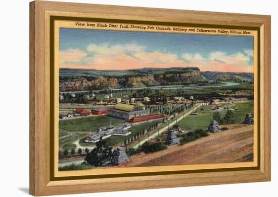 Billings, Montana - Black Otter Trail, Fair Grounds, Refinery-Lantern Press-Framed Stretched Canvas