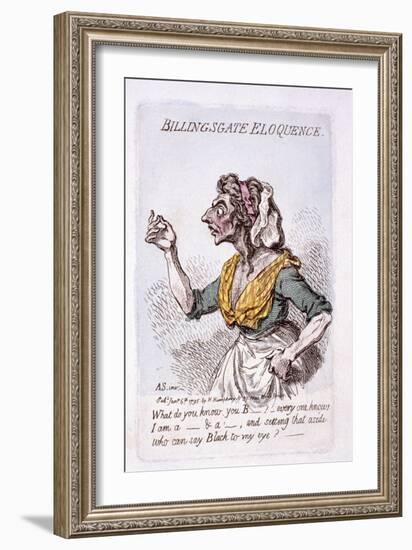 Billingsgate Eloquence, 1795-James Gillray-Framed Giclee Print