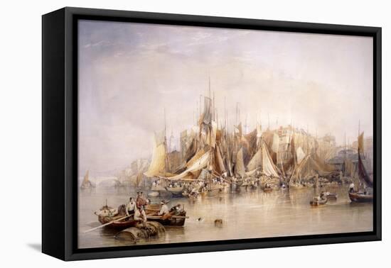 Billingsgate, First Day of Oysters, Early Morning, 1843-Edward Duncan-Framed Premier Image Canvas