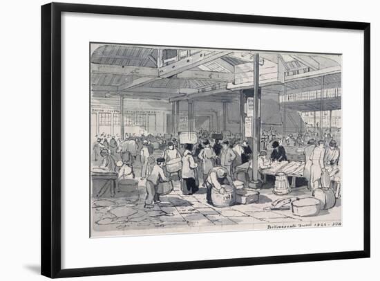 Billingsgate Market, London, 1849-null-Framed Giclee Print