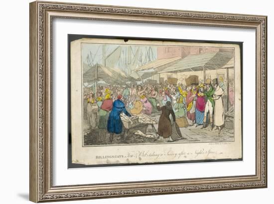 Billingsgate "Tom and Bob" at Billingsgate Market Taking in the Sights-Henry Thomas Alken-Framed Art Print