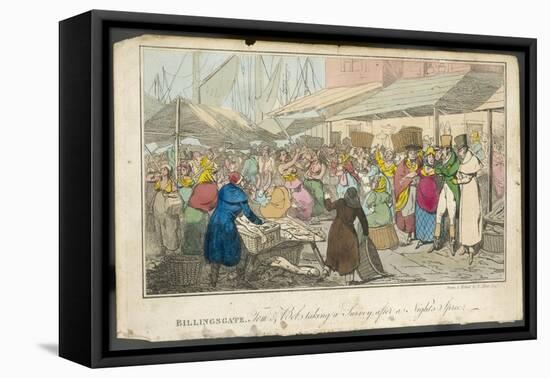 Billingsgate "Tom and Bob" at Billingsgate Market Taking in the Sights-Henry Thomas Alken-Framed Stretched Canvas