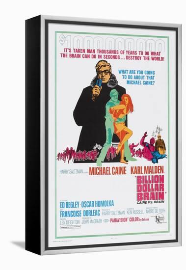 Billion Dollar Brain, Michael Caine, 1967-null-Framed Stretched Canvas