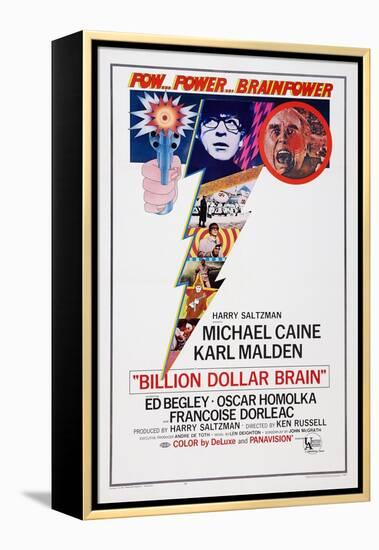 Billion Dollar Brain, Michael Caine, Ed Begley, 1967-null-Framed Stretched Canvas