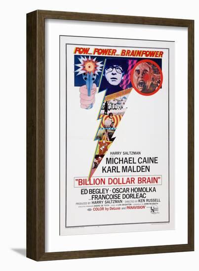 Billion Dollar Brain, Michael Caine, Ed Begley, 1967-null-Framed Art Print