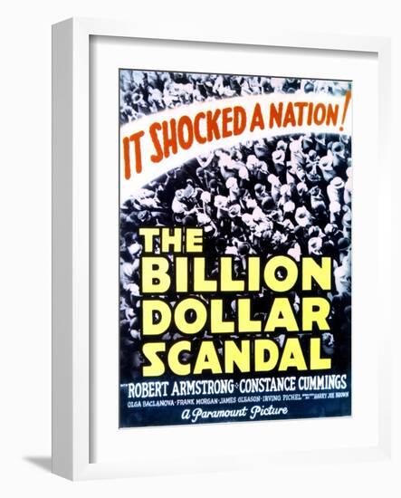 Billion Dollar Scandal - Movie Poster Reproduction-null-Framed Photo