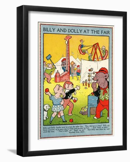 Billy and Dolly at the fair-Walter Crane-Framed Giclee Print