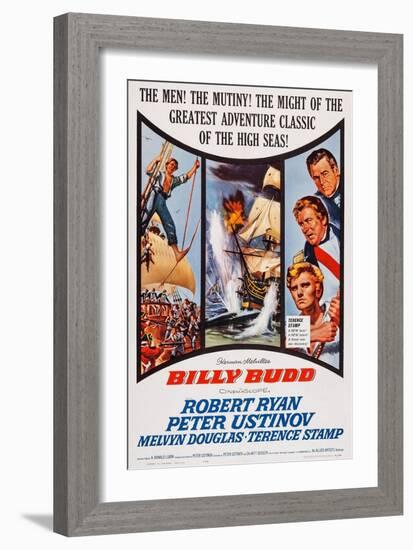 Billy Budd, Robert Ryan, Peter Ustinov, Terence Stamp, 1962-null-Framed Art Print