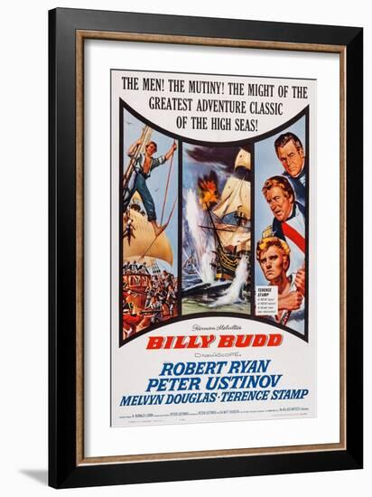 Billy Budd, Robert Ryan, Peter Ustinov, Terence Stamp, 1962-null-Framed Art Print