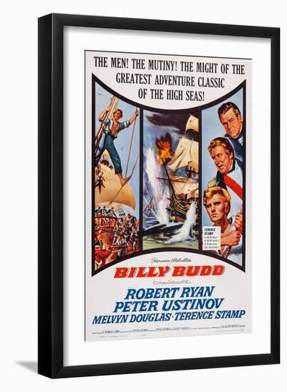 Billy Budd, Robert Ryan, Peter Ustinov, Terence Stamp, 1962-null-Framed Art Print