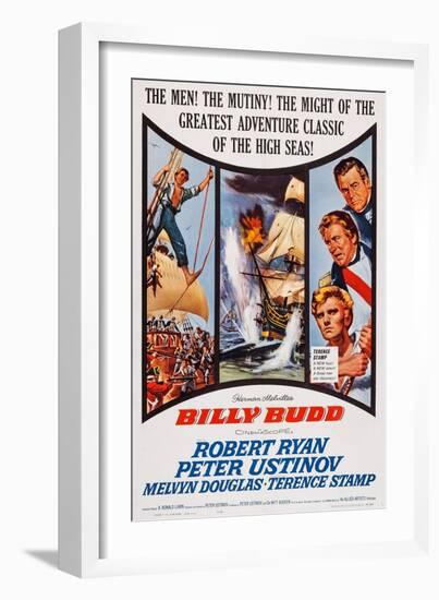 Billy Budd, Robert Ryan, Peter Ustinov, Terence Stamp, 1962-null-Framed Art Print