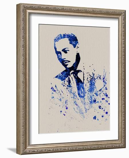 Billy Eckstine Watercolor-Anna Malkin-Framed Art Print