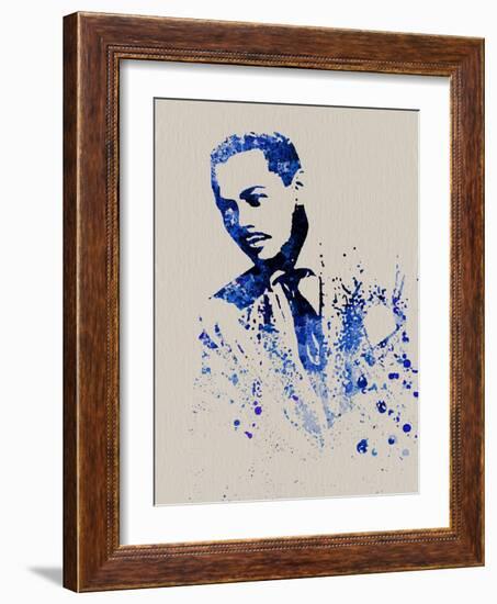 Billy Eckstine Watercolor-Anna Malkin-Framed Art Print