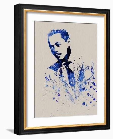 Billy Eckstine Watercolor-Anna Malkin-Framed Art Print