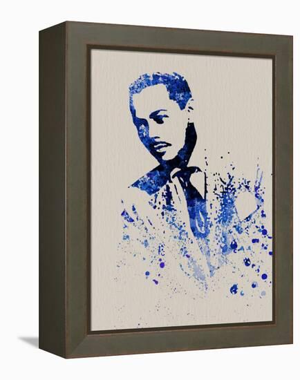 Billy Eckstine Watercolor-Anna Malkin-Framed Stretched Canvas