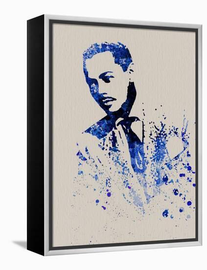 Billy Eckstine Watercolor-Anna Malkin-Framed Stretched Canvas