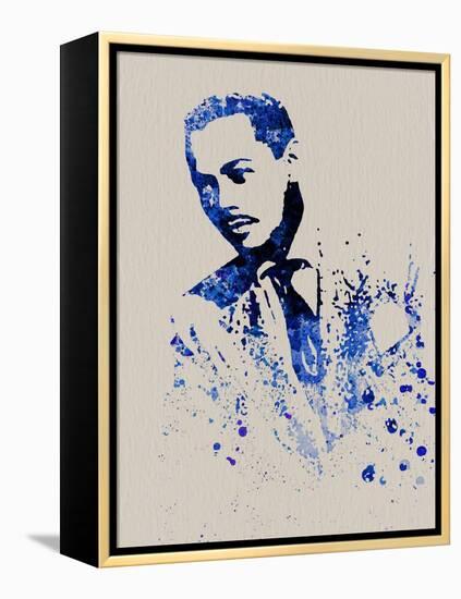 Billy Eckstine Watercolor-Anna Malkin-Framed Stretched Canvas