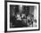 Billy Graham with His Four Children and Wife, Sitting Down for a Family Supper at Home-Ed Clark-Framed Photographic Print