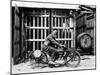 Billy Hollowell on a Norton Ohv Motorbike, 1922-null-Mounted Photographic Print