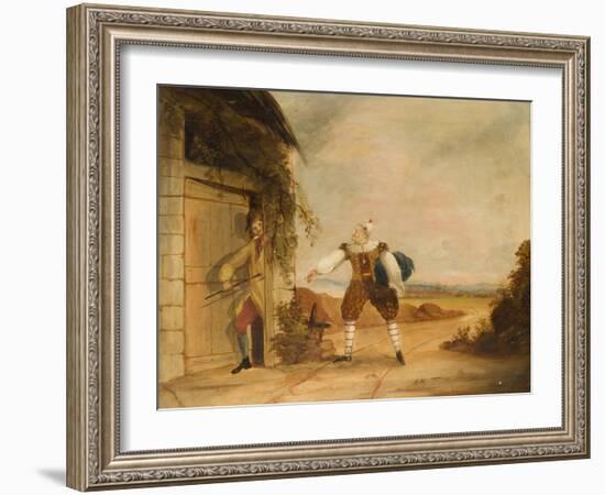 Billy Purvis Stealing the Bundle-Ned Corvan-Framed Giclee Print